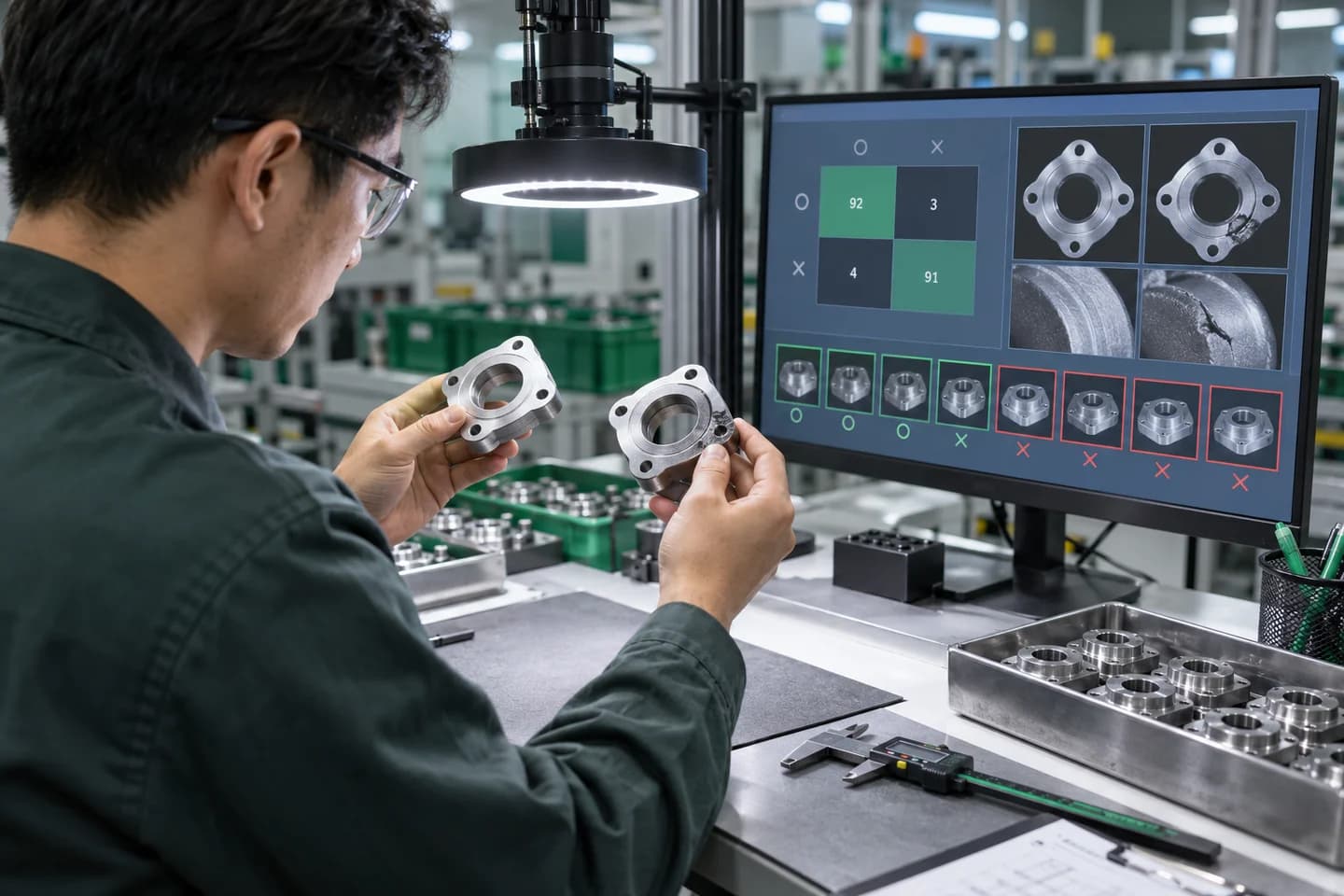 AI Vision ก่อนขึ้นไลน์จริง: วัดของเสียหลุดและของดีถูกคัดทิ้งอย่างไร
